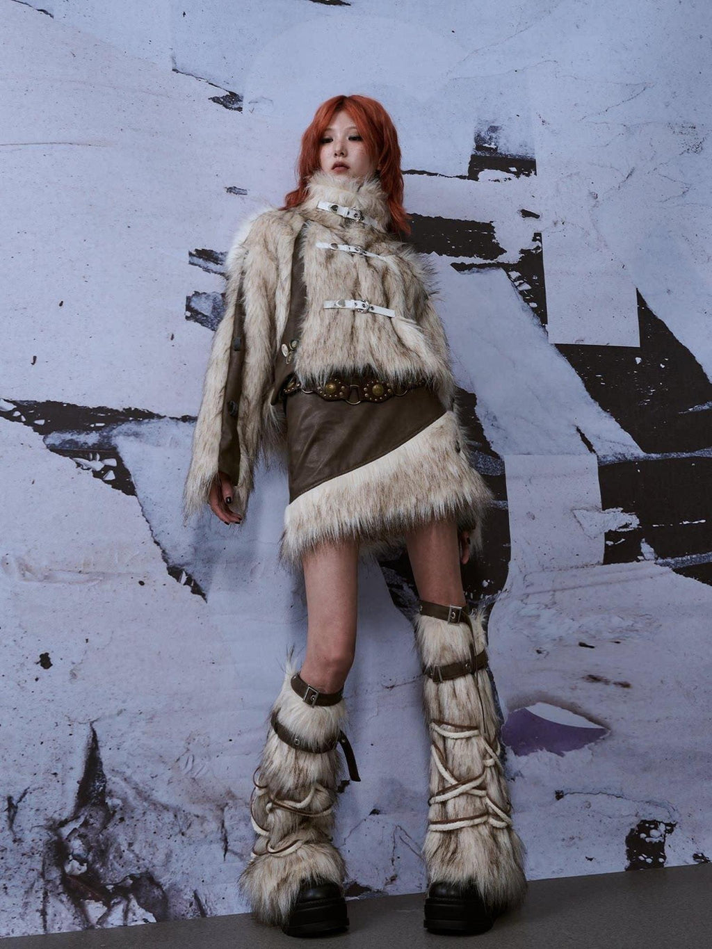 Frustration Garden Thick Leg Shaping Cream Polyester Unique Edgy Unisex One Size Leg Warmers