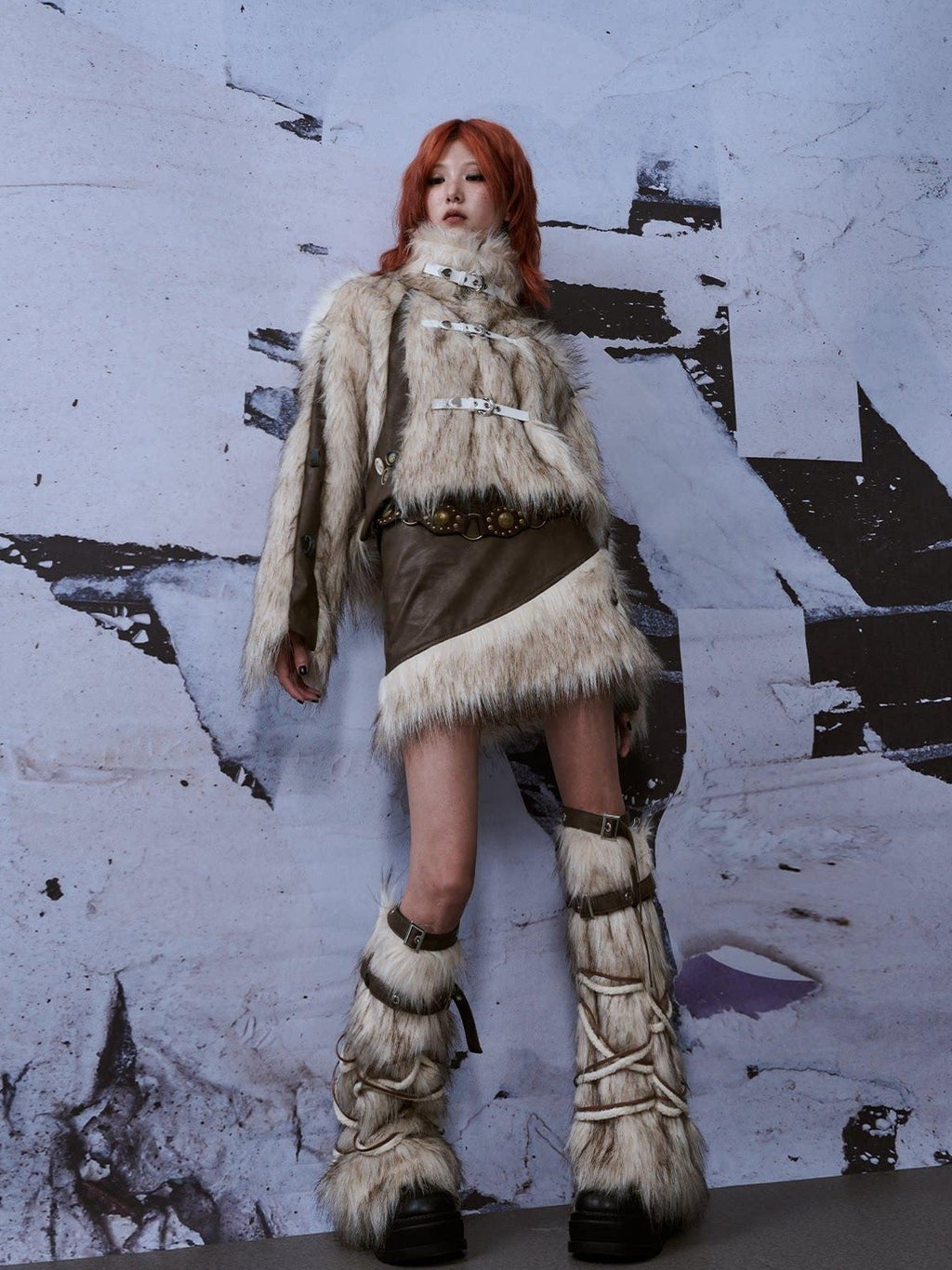 Frustration Garden Thick Leg Shaping Cream Polyester Unique Edgy Unisex One Size Leg Warmers
