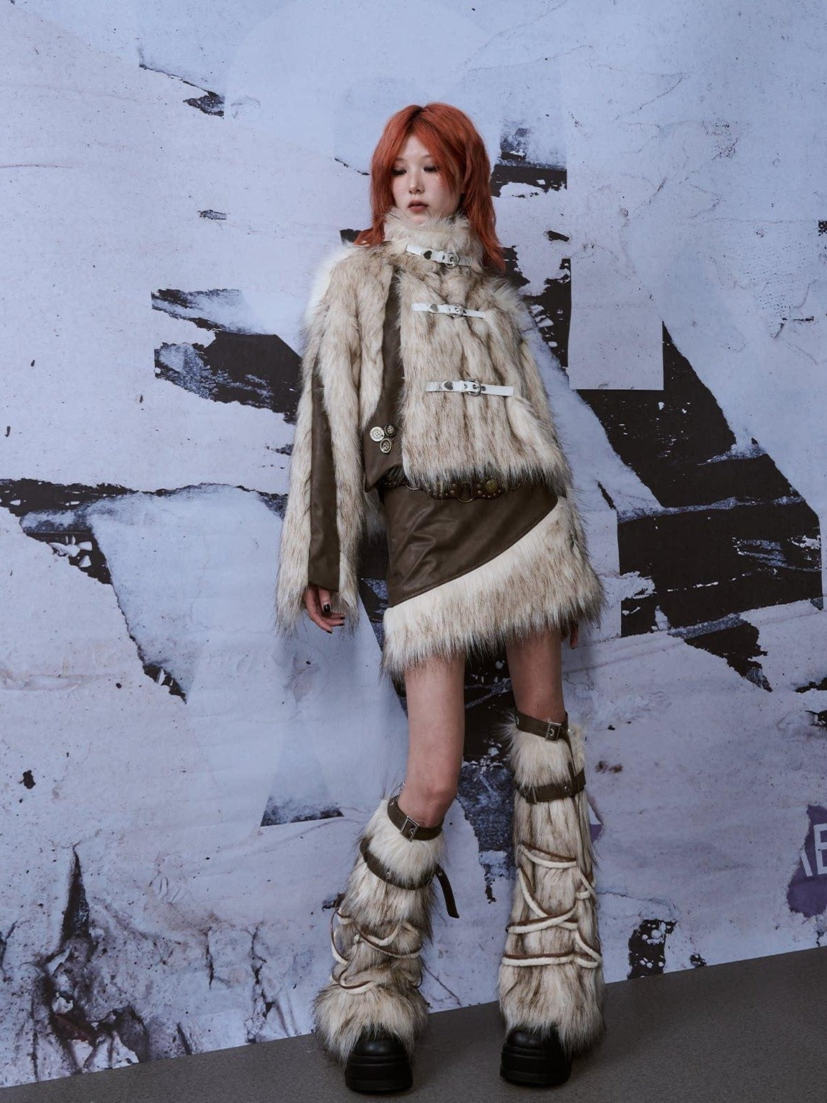 Frustration Garden Thick Leg Shaping Cream Polyester Unique Edgy Unisex One Size Leg Warmers