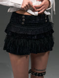 Frustration_Garden_Vintage_Velvet_Lined_Low_Waist_Button_Lace_Fringe_Tiered_Student_Mini_Skirts_MISSTT