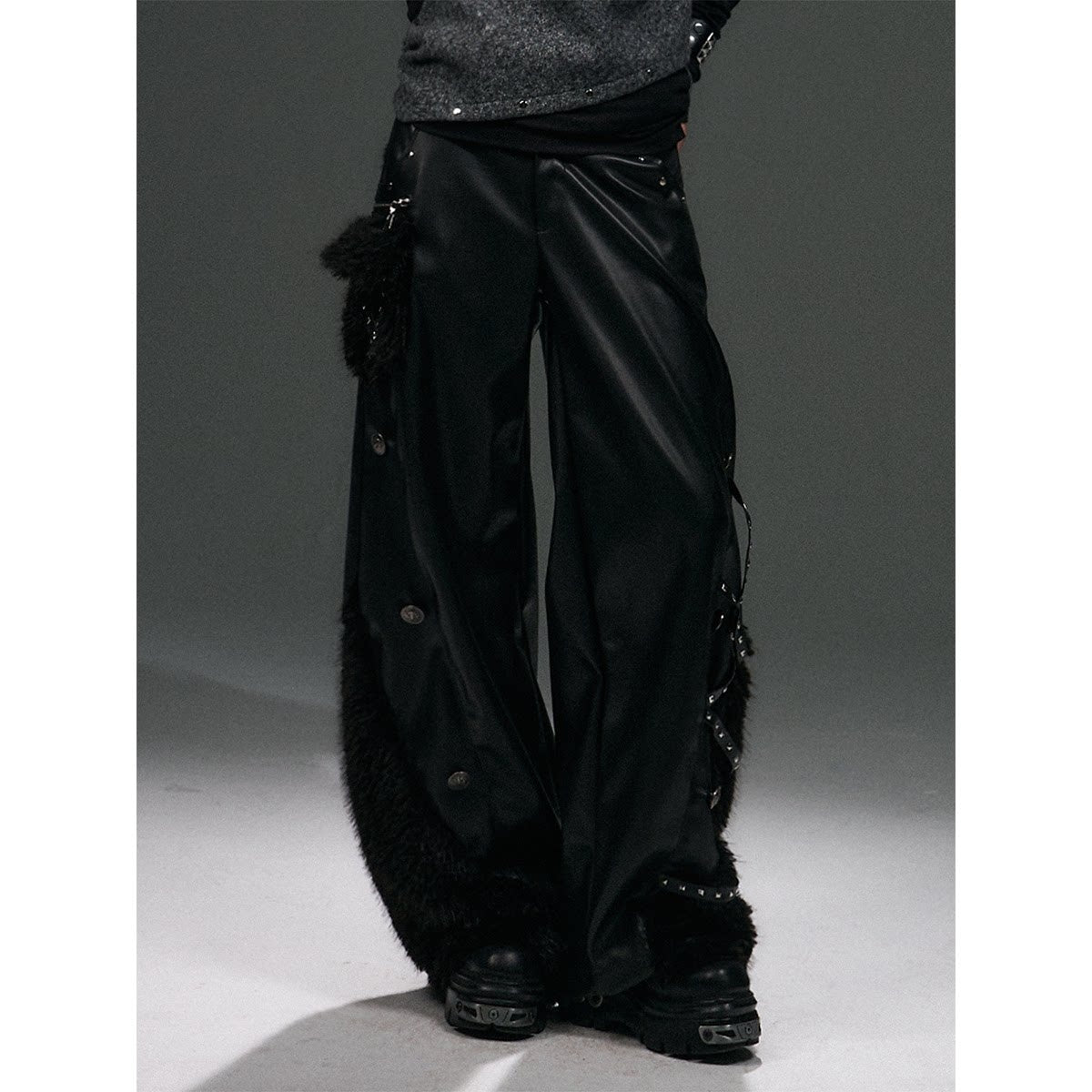 Frustration_Garden_Warm_Pu_Patchwork_Asymmetric_Wide_Leg_Punk_Women_Black_Leather_Pants_MISSTT