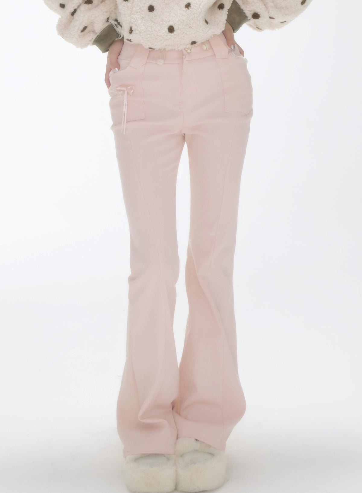GGLOYDIUS_Bow_Detail_Mid_Low_Rise_Stretch_Lyocell_Women's_Bootcut_Pants_971684965462_MISSTT