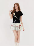 GGLOYDIUS_Light_Green_Bow_Tie_High_Waist_Tiered_Women's_Cotton_Mini_Skirts_904284963957_MISSTT