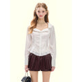 GirlyFancyClub_White_Embroidered_Lace_Collared_Cinched_Waist_Long_Sleeve_Women's_Cotton_Blouses_971509605765_MISSTT