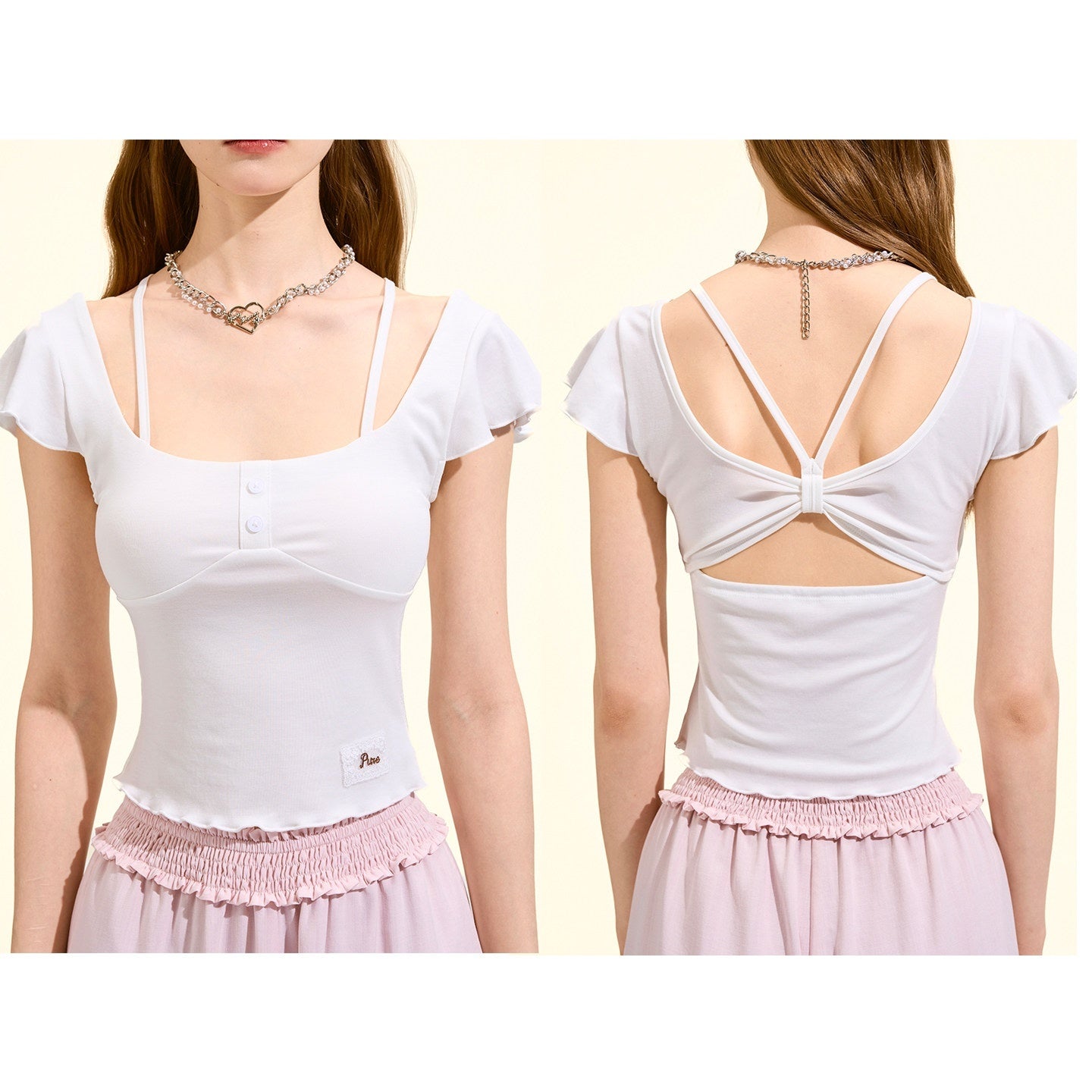 Girly_Fancy_Club_Backless_Knit_Flutter_Sleeve_Cropped_Slim_Women's_Lyocell_Short_Sleeve_T-shirts_1046526859909_MISSTT