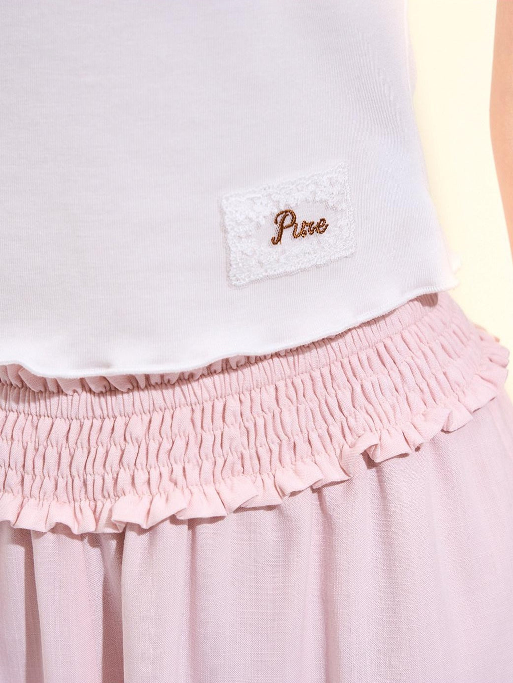 Girly Fancy Club Backless Knit Flutter Sleeve Cropped Slim Women's Lyocell Short Sleeve T-shirts