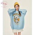 Girly_Fancy_Club_Cartoon_Dog_Print_Knitted_Oversized_Thick_Pullover_Women's_Blended_Sweaters_843854606148_MISSTT