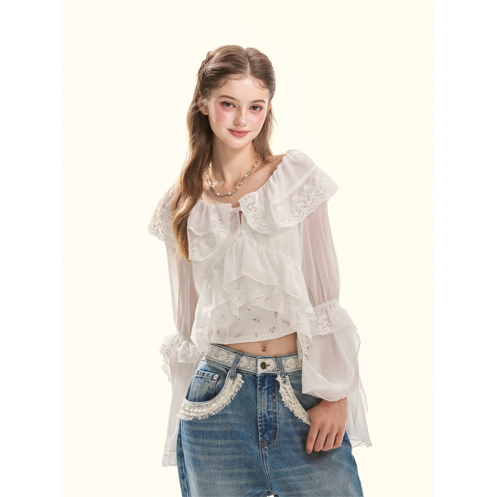 Girly_Fancy_Club_Embroidered_Lace_Ruffle_Collar_Ruffle_Sleeve_Spliced_Women's_Chiffon_Cardigans_1008222789654_MISSTT