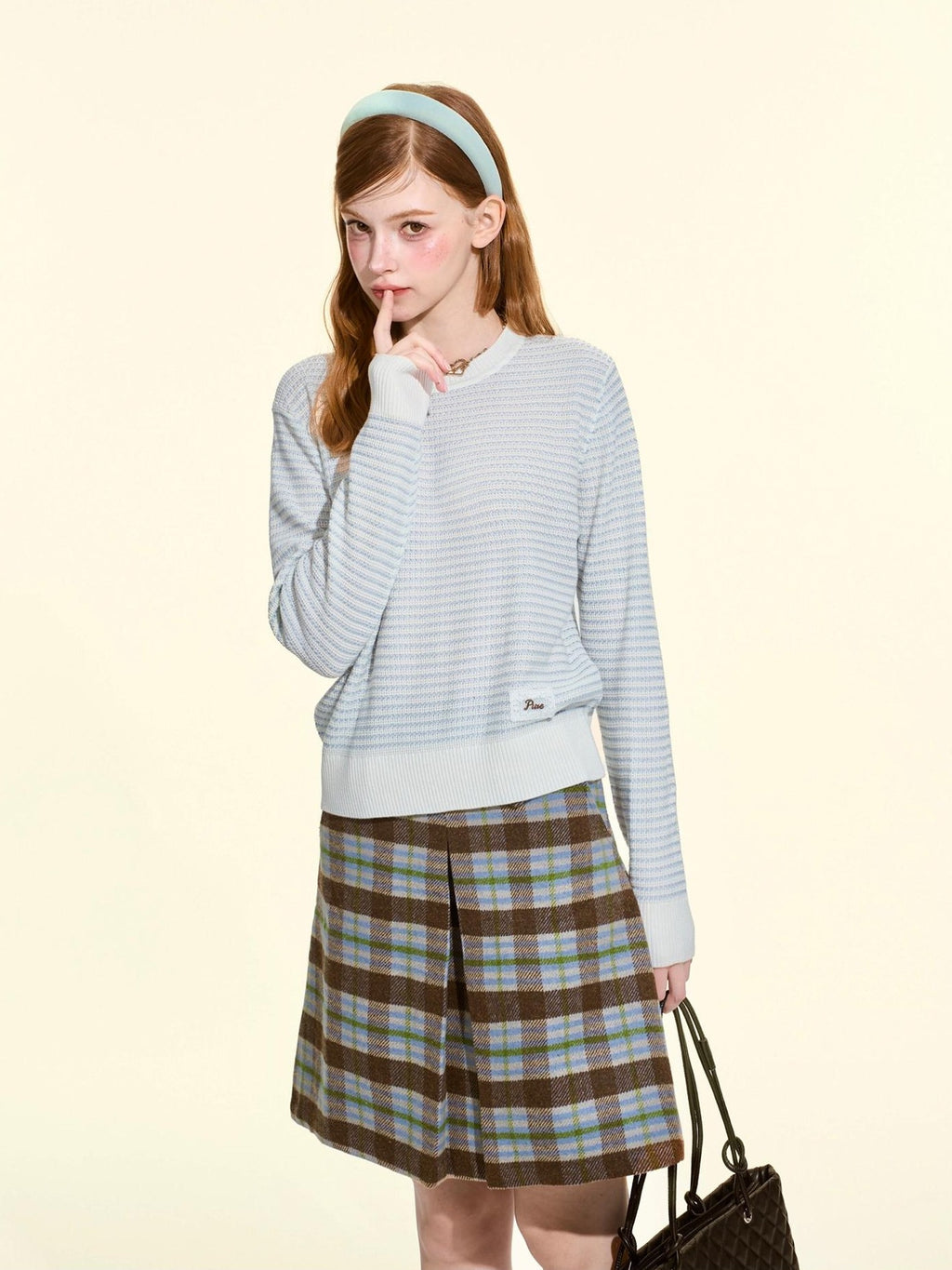 Girly Fancy Club Heather Waffle Knit Relaxed Women's Silk Wool Blend Sweaters