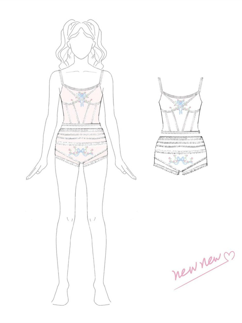 Girly Fancy Club Light Pink Lace Embroidered French Women's Mulberry Silk Tank Tops