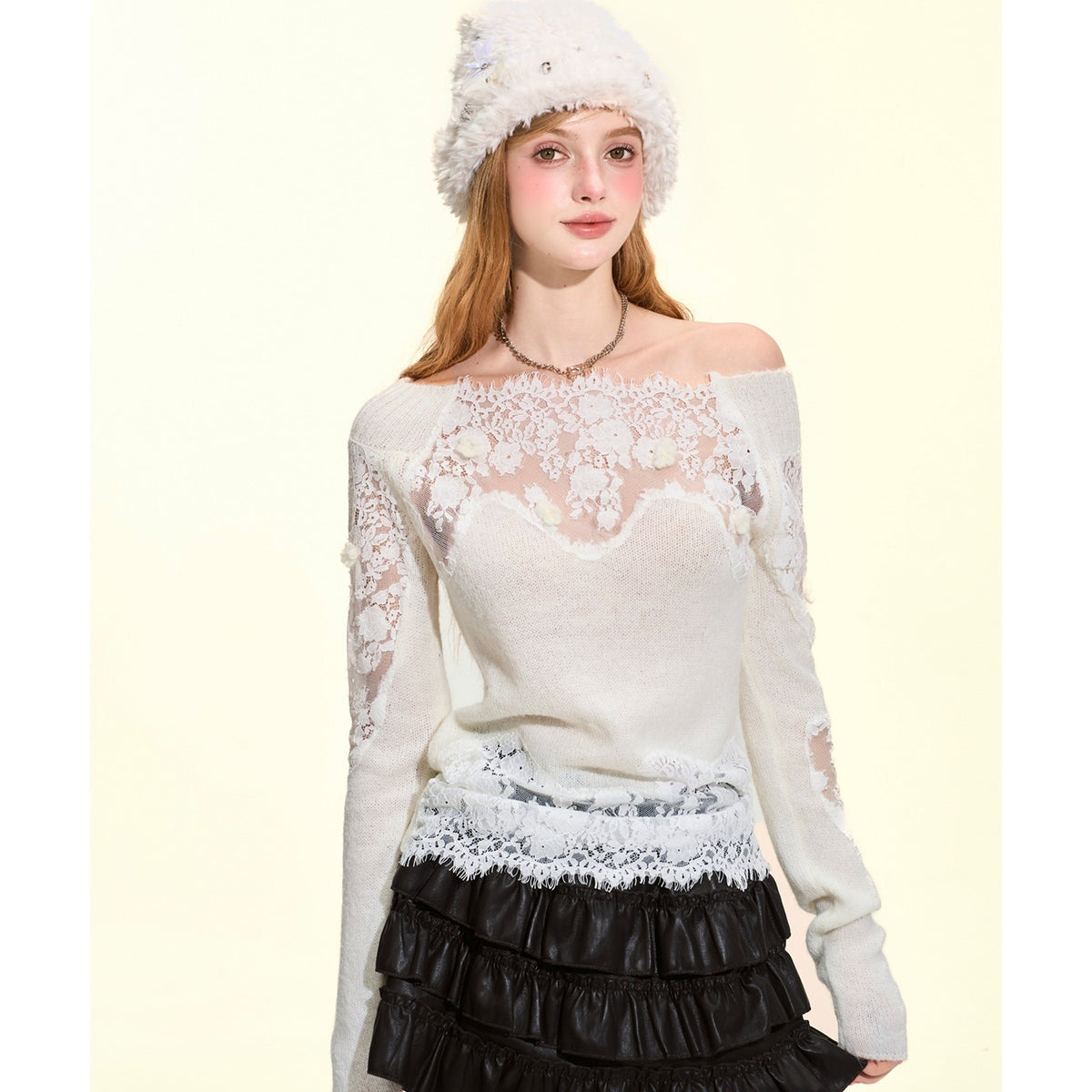 Girly_Fancy_Club_Lightweight_Hand_Cutout_Lace_Paneled_Off_Shoulder_Knit_Women's_Sweaters_1078262949149_MISSTT