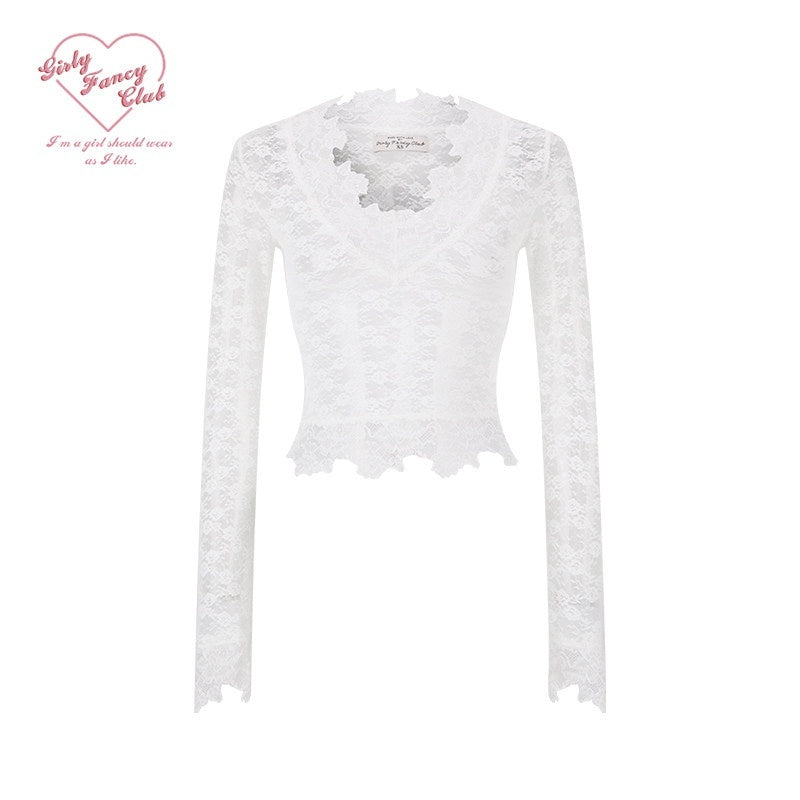 Girly_Fancy_Club_Sheer_Floral_V-neck_Cutout_Slim_Long_Sleeve_Women's_Lace_Blouses_836779777990_MISSTT