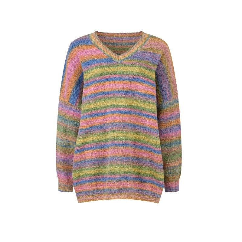 Girly_Fancy_Club_Slouchy_Colorblock_Striped_Knit_V-neck_Drop_Shoulder_Women's_Wool_Blend_Sweaters_844351144698_MISSTT