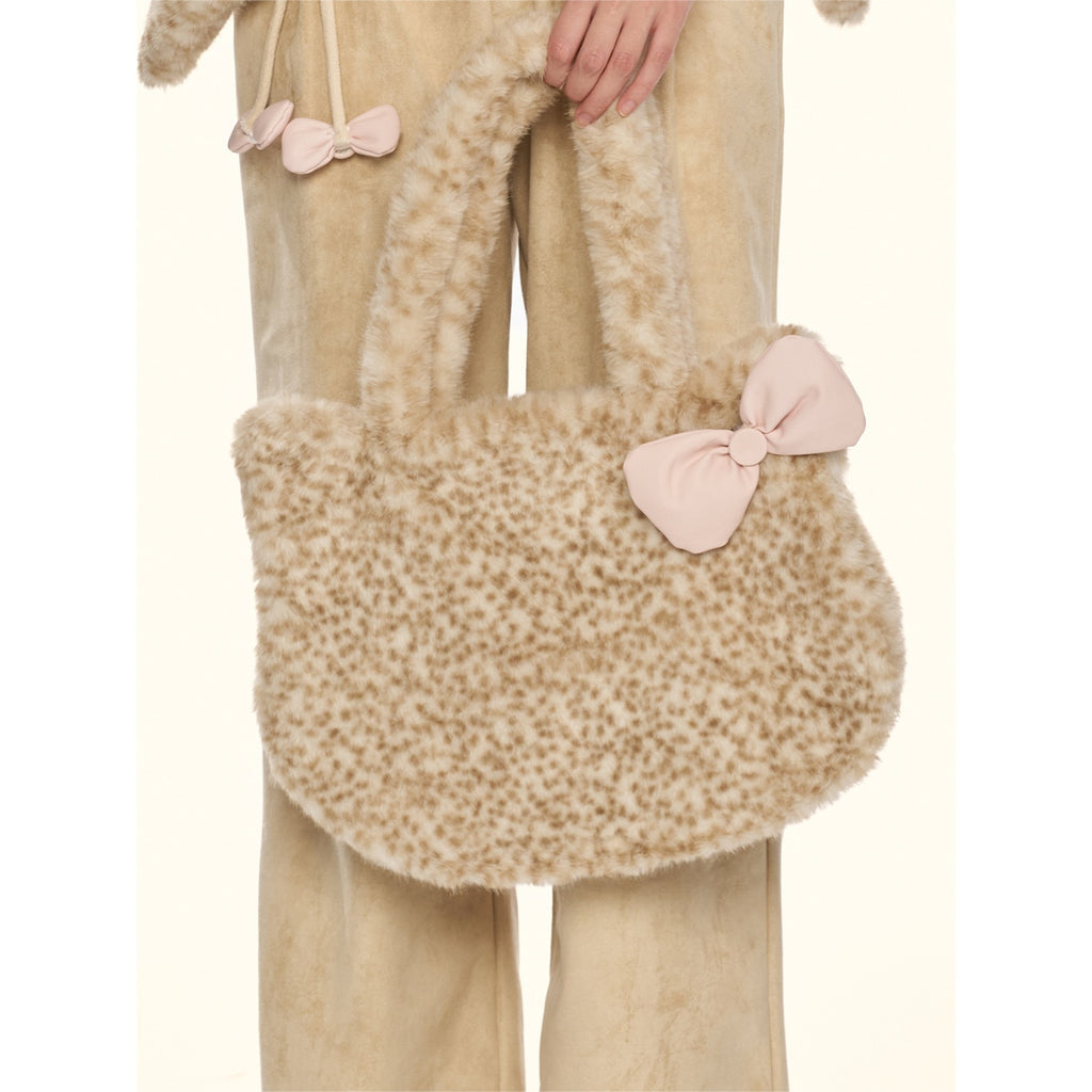 Girly_Fancy_Club_Soft_Cute_Leopard_Print_Bow_Kitten_Shaped_Women's_Plush_Handbags_984324741687_MISSTT