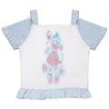 Hashtag_DDD_Blue_White_Pleated_One_Shoulder_Women's_Cotton_Spandex_Short_Sleeve_T-shirts_796980602306_MISSTT
