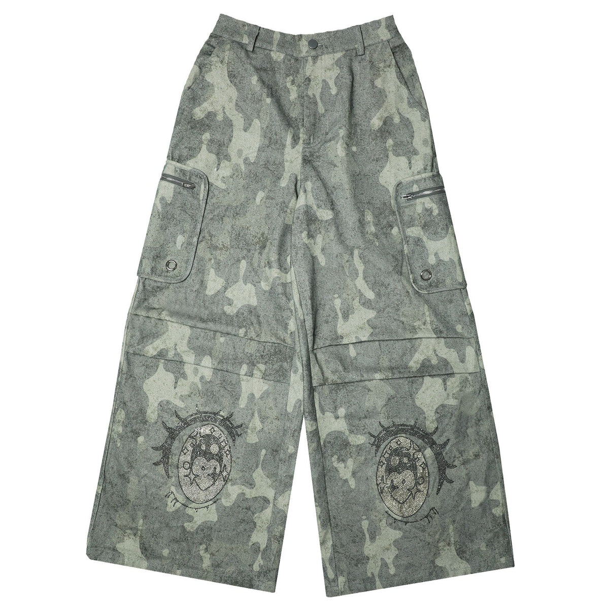 Hashtag_DDD_Cartoon_Eye_Rhinestone_Camo_Women's_Cotton_Cargo_Pants_985192539638_MISSTT