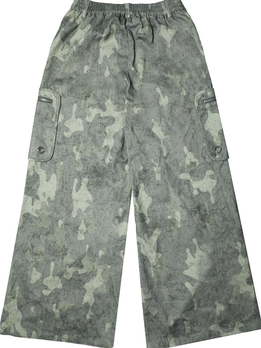 Hashtag DDD Cartoon Eye Rhinestone Camo Women's Cotton Cargo Pants