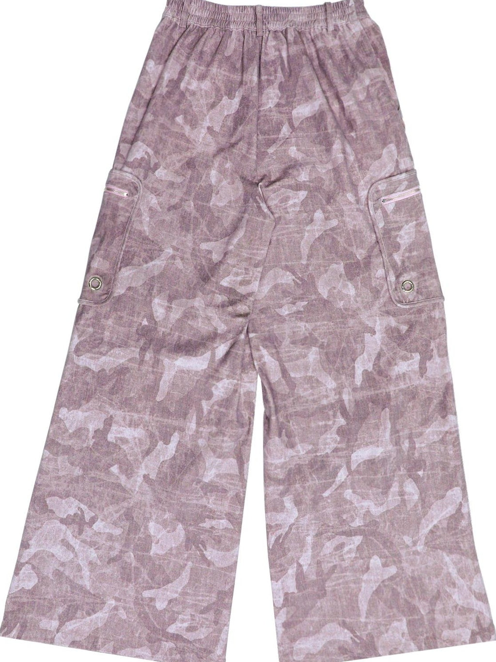 Hashtag DDD Cartoon Eye Rhinestone Camo Women's Polyester Wide-leg Pants