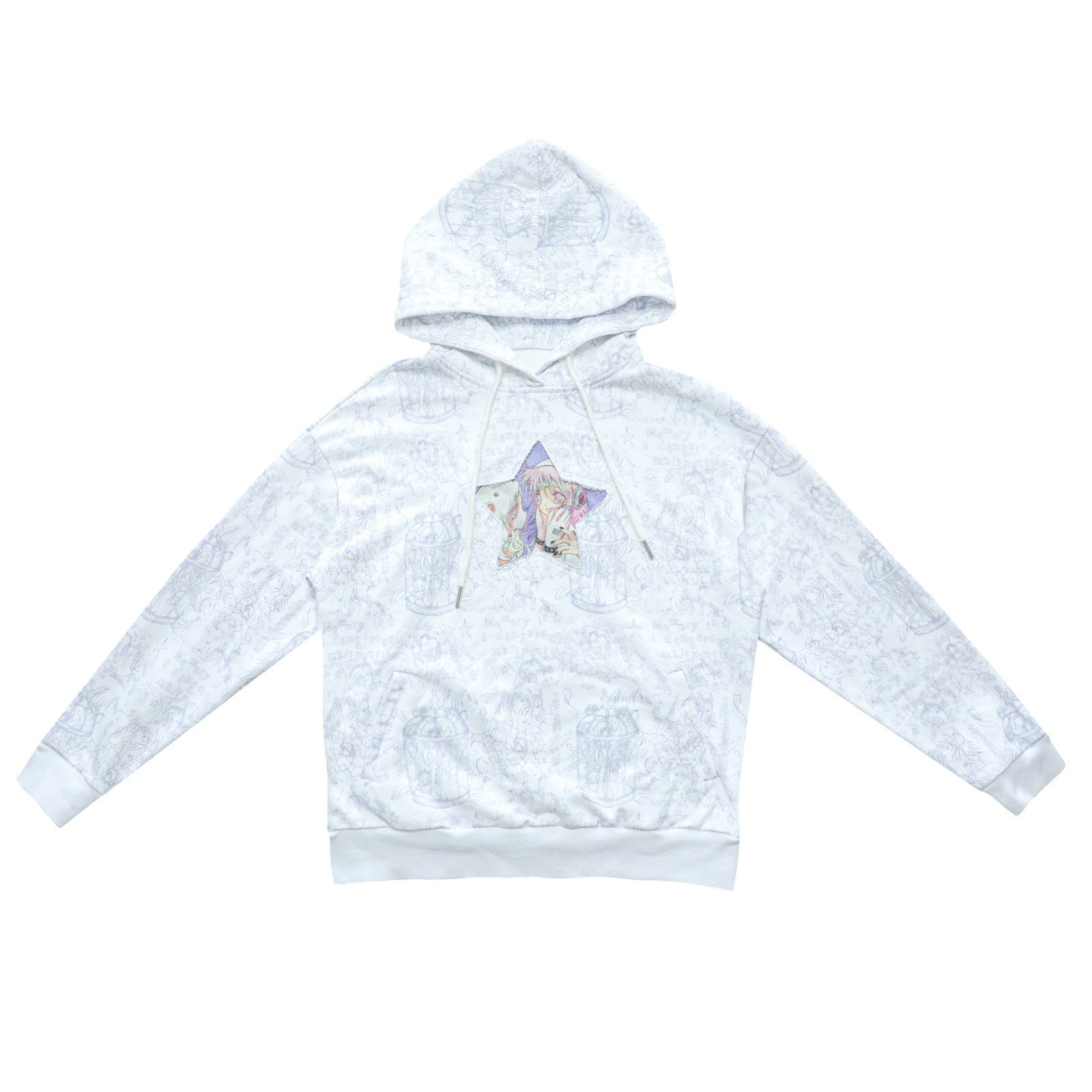 Hashtag_DDD_Cartoon_Star_Oversized_Hooded_Pullover_Women's_Cotton_Blend_Hoodies_985009903606_MISSTT