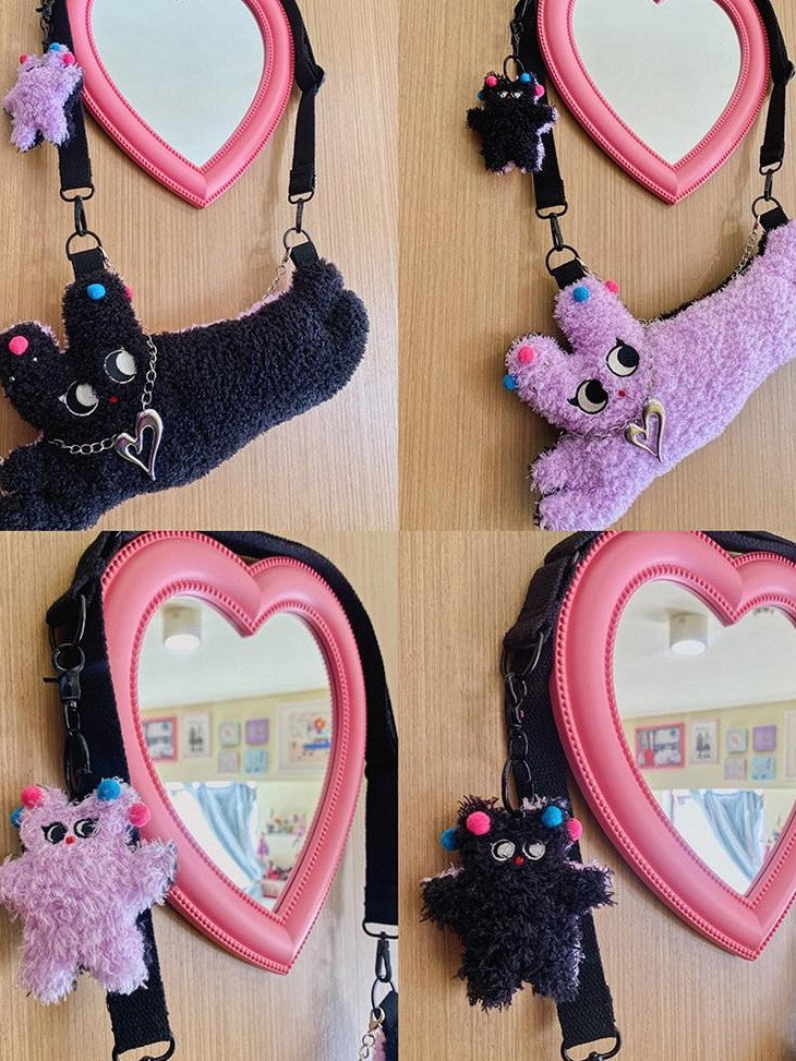 Hashtag DDD Double Sided Cartoon Print Sweet Cool Women's Polyester Shoulder Bags