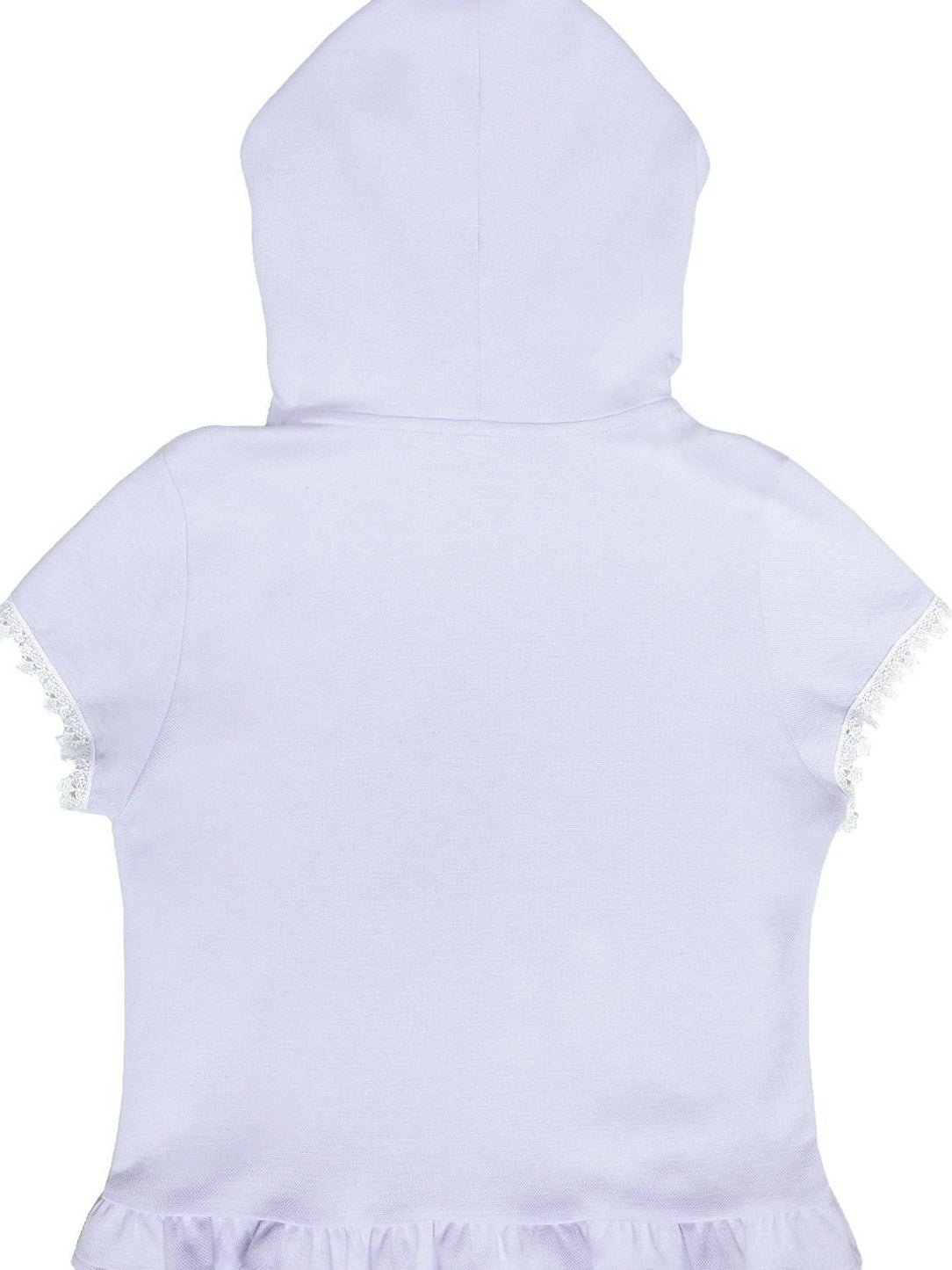 Hashtag DDD Purple Classical Scroll Embroidery Hooded Lattice Zip Women's Cotton Cardigans