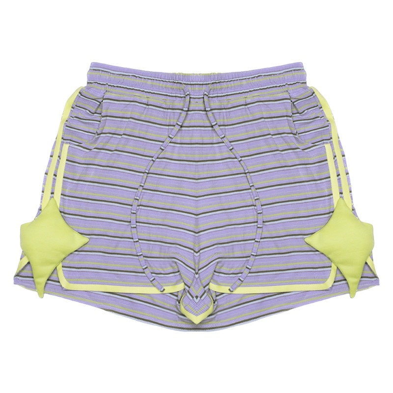 Hashtag_DDD_Purple_Stripe_Star_Y2k_Dopamine_Retro_Women's_Cotton_Blend_Chino_Shorts_720190567368_MISSTT
