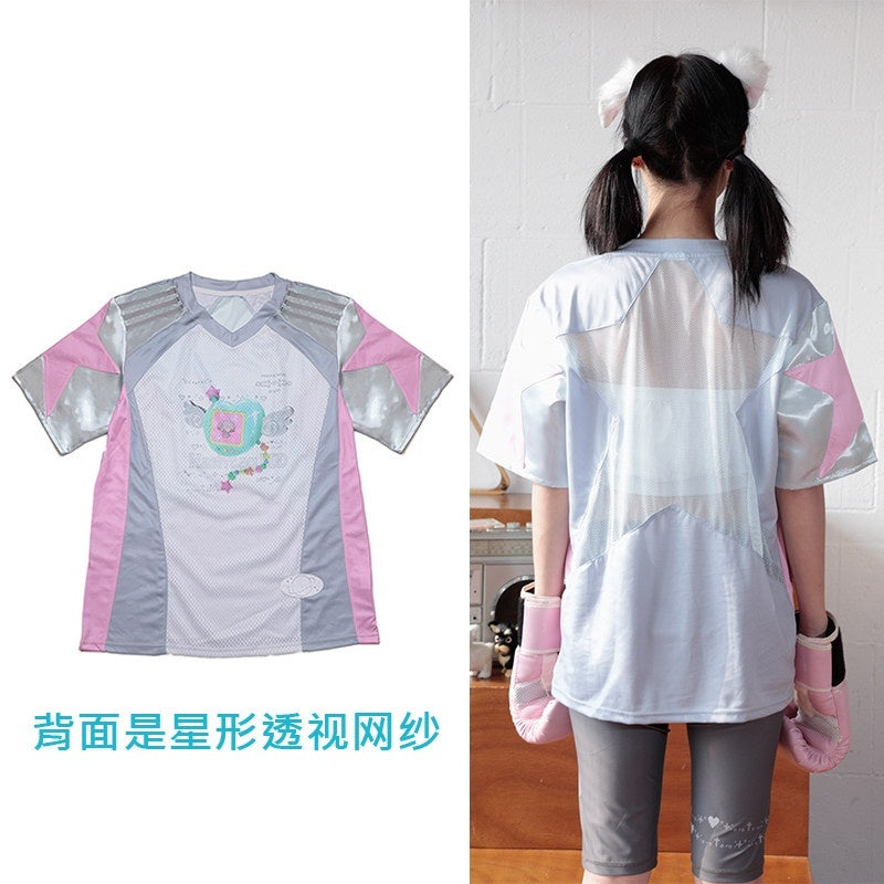 Hashtag_DDD_Retro_Sport_Patchwork_Digital_Pet_Women's_Polyester_Short_Sleeve_T-shirts_791851130115_MISSTT