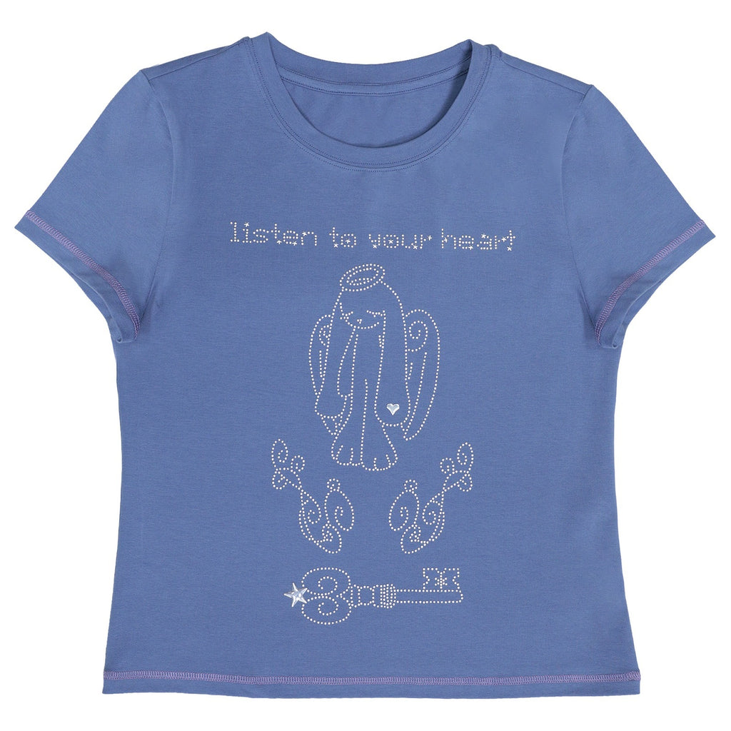 Hashtag_DDD_Rhinestone_Angel_Bunny_Round_Neck_Cotton_Women's_Short_Sleeve_T-shirts_1057906121213_MISSTT