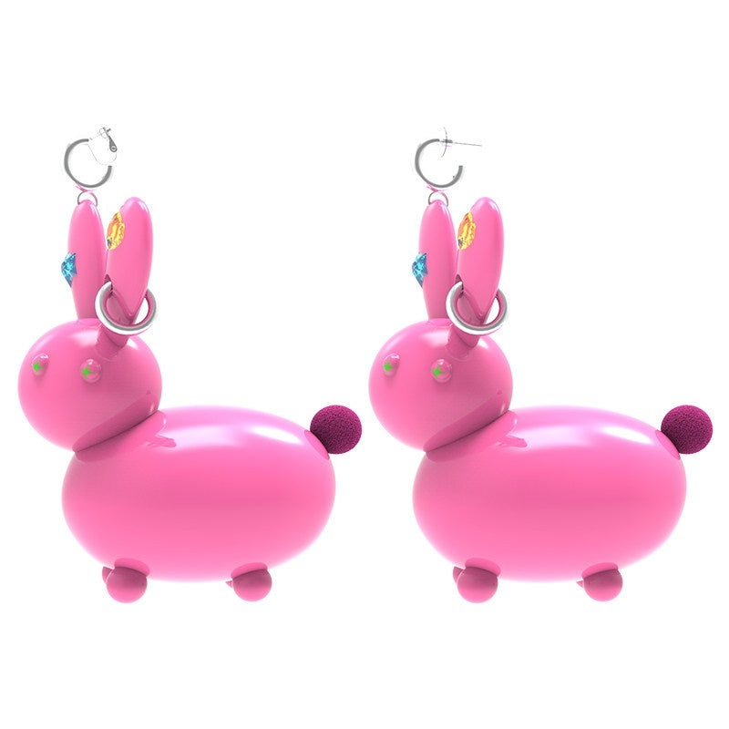 Hashtag_DDD_Vibrant_Colorful_Retro_Kawaii_Playful_Rabbit_Women's_Earrings_720020138064_MISSTT