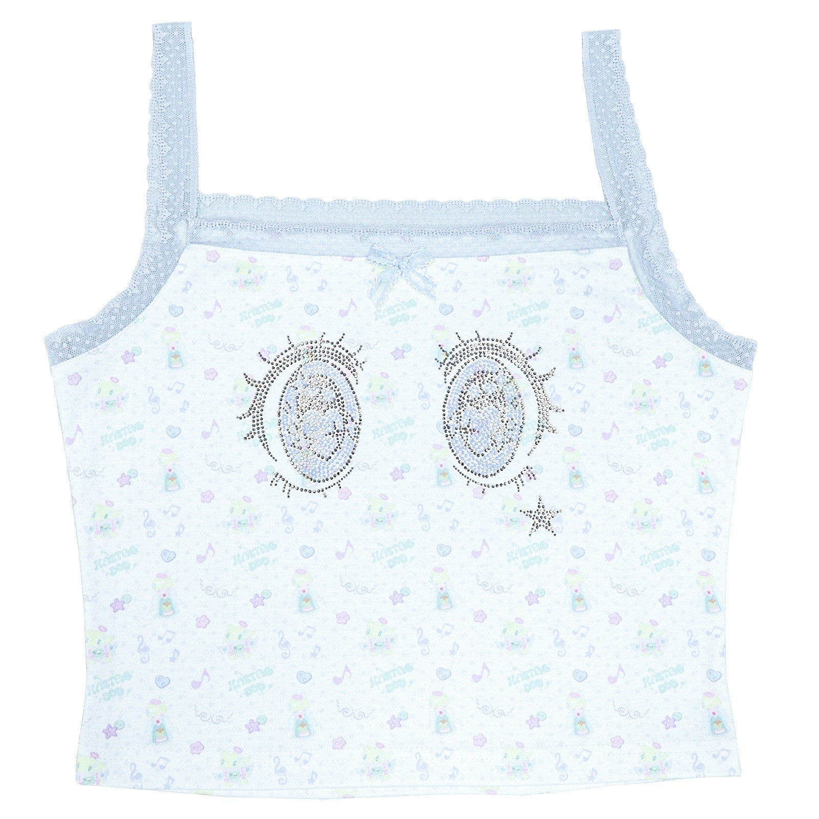Hashtag_DDD_Whimsical_Bird_Print_Rhinestone_Square_Neck_Women's_Polyester_Lace_Camisoles_1058836608650_MISSTT