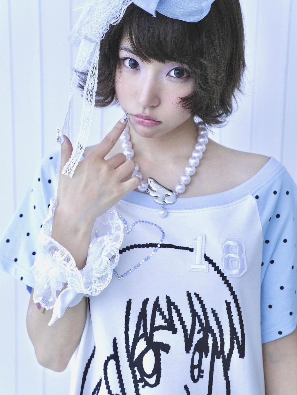 Hashtag DDD Y2k Blue White Rhinestone Off Shoulder Short Sleeve Pleated Women's Cotton Casual Mini Dresses