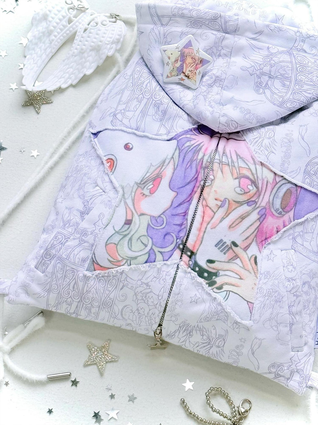 Hashtag DDD Y2k Dreamcore Illustration Frog Collaboration Brooch Set Women's Brooches