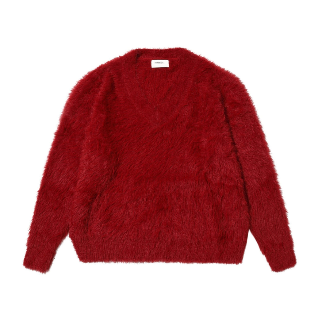 Hypoekai_Fuzzy_V-neck_Oversized_Slouchy_Women's_Mink_Plush_Pullover_Sweaters_820512499441_MISSTT