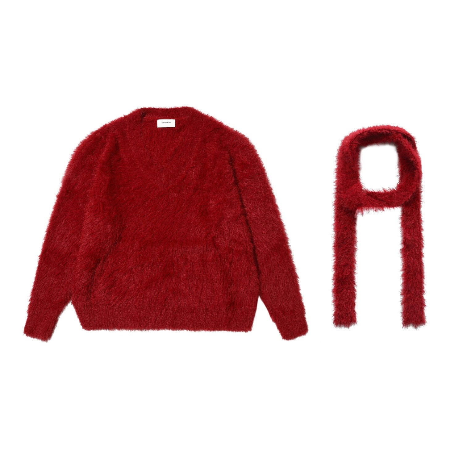 Hypoekai_Fuzzy_V-neck_Oversized_Slouchy_Women's_Mink_Plush_Pullover_Sweaters_820512499441_MISSTT