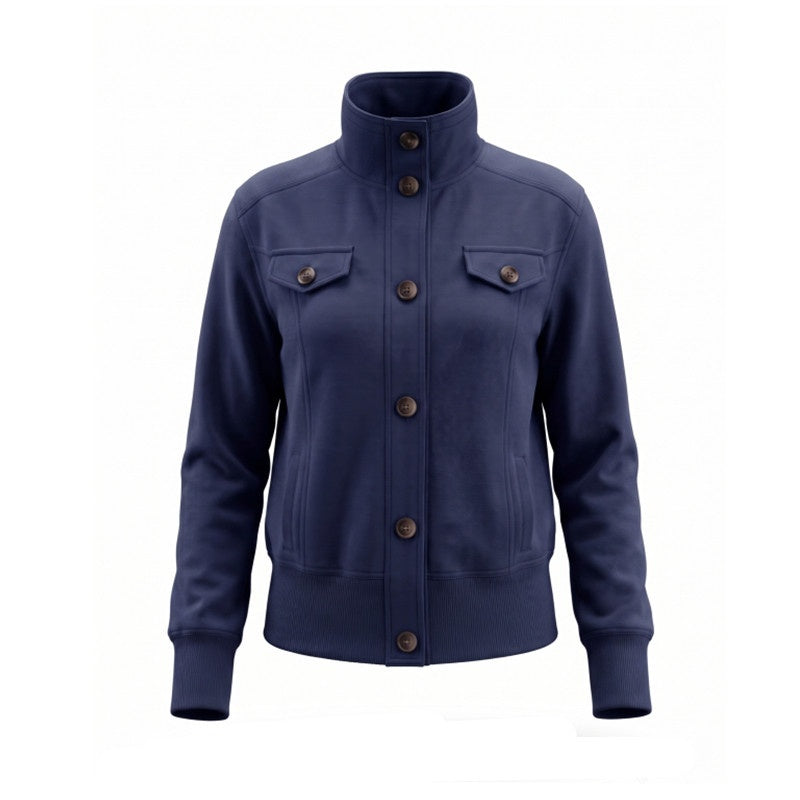 Hypoekai_High_Collar_Pocket_Slim_Fit_Short_Tailored_Women's_Cropped_Jackets_1076686678650_MISSTT