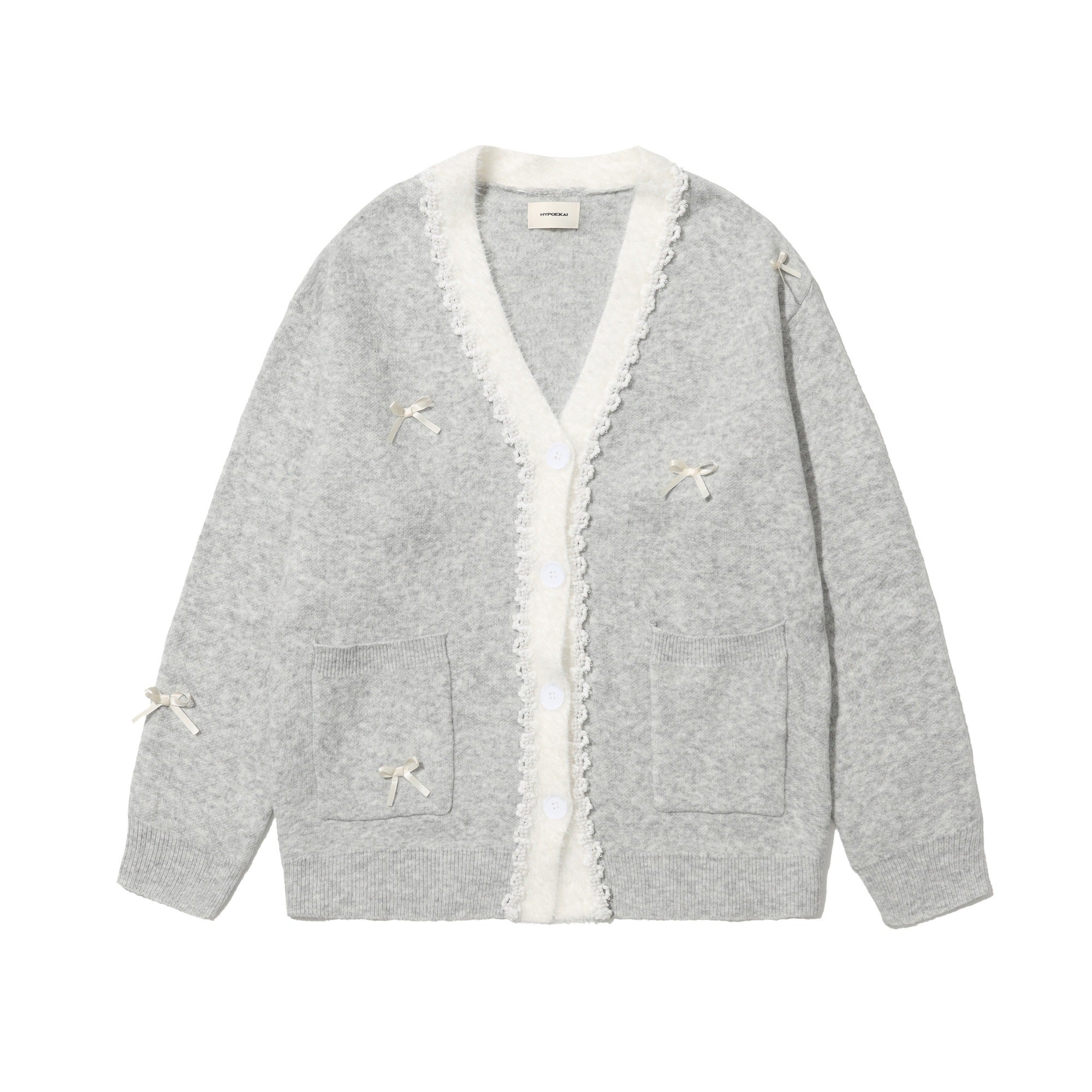 Hypoekai_Pearl_Bow_Embellished_Loose_Casual_Oversized_Women's_Knit_Cardigans_820661930682_MISSTT