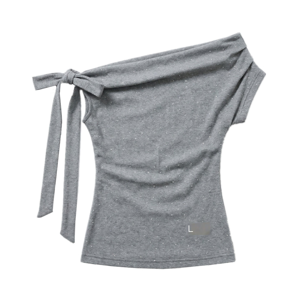 Hypoekai_Rhinestone_Embellished_Off-shoulder_Ribbon_Short_Sleeve_Women's_Off-shoulder_T-shirts_1039462723007_MISSTT