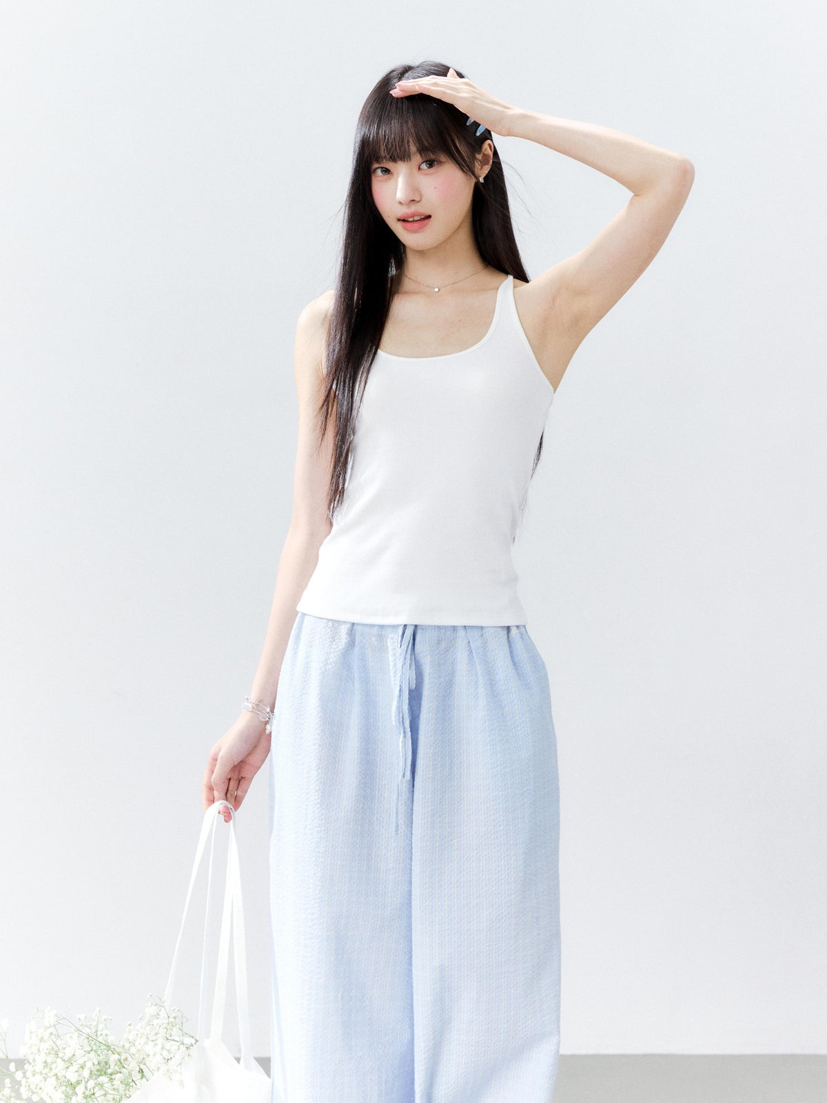 Hypoekai Ribbed Slim Fit Breathable Cotton Women's Camisoles
