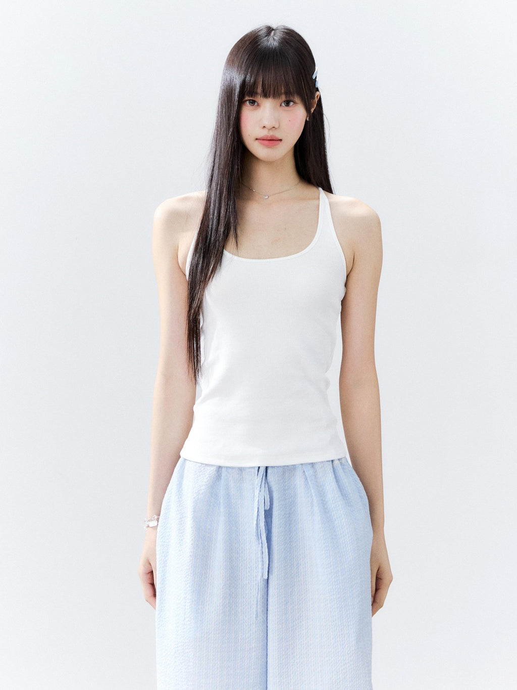 Hypoekai Ribbed Slim Fit Breathable Cotton Women's Camisoles