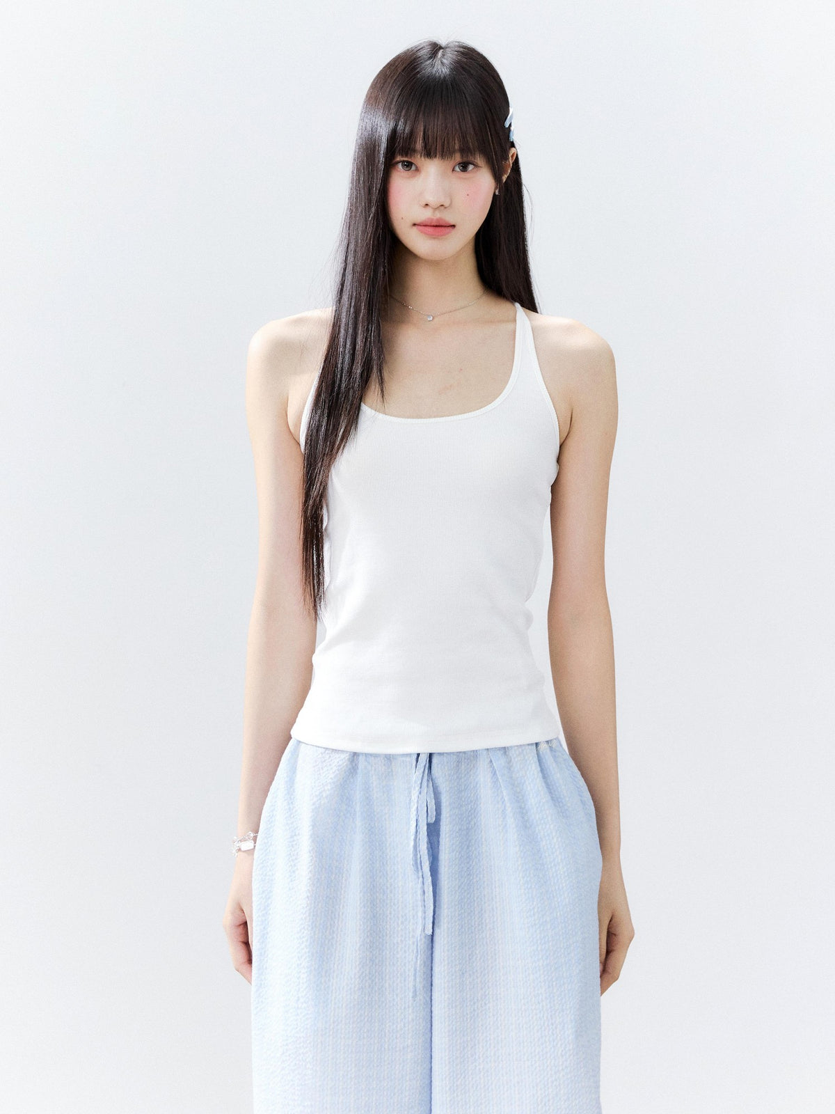 Hypoekai Ribbed Slim Fit Breathable Cotton Women's Camisoles