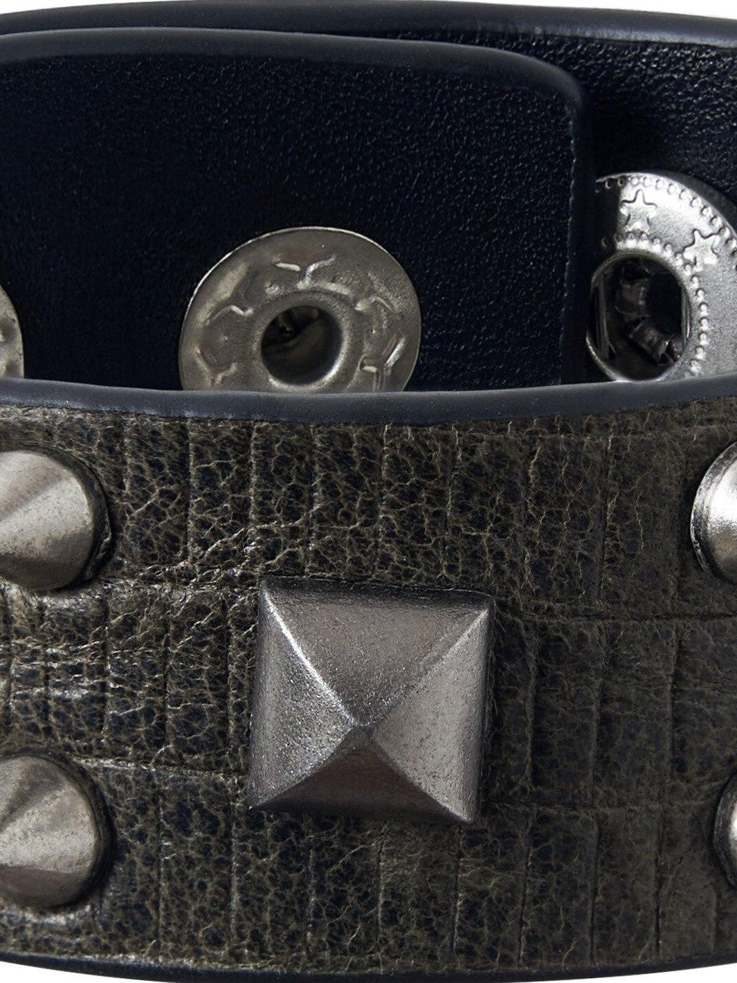 Imdelusion Avant Garde Punk Rock Studded Women's Genuine Waxed Lambskin Leather Bracelets