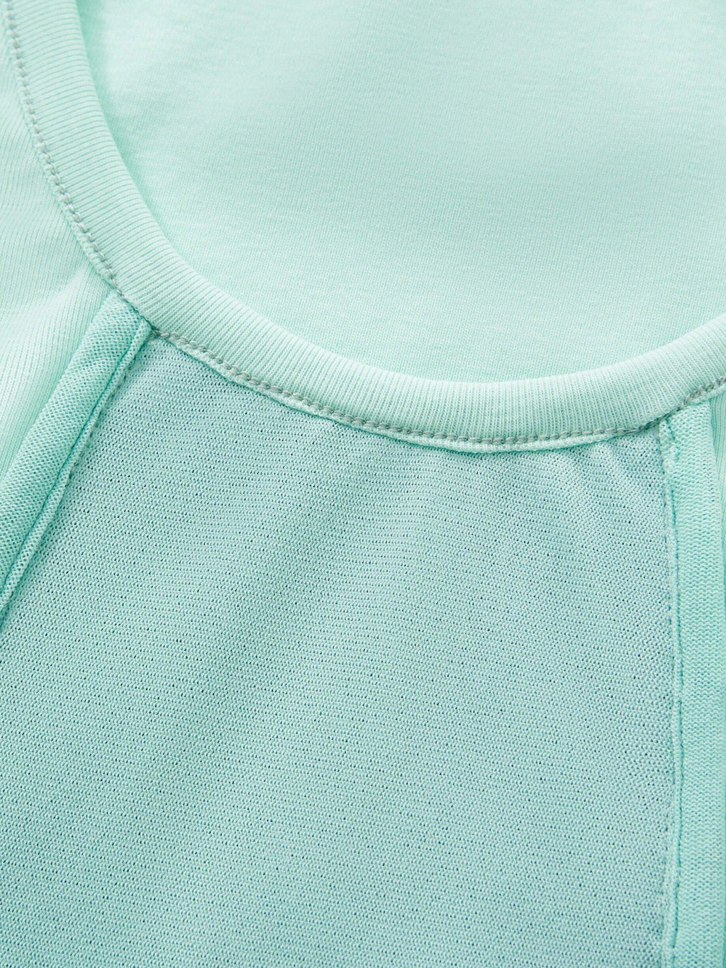 Imdelusion Mint Green Sequin Double Layer Draped Off Shoulder Women's Cotton Halter Tops