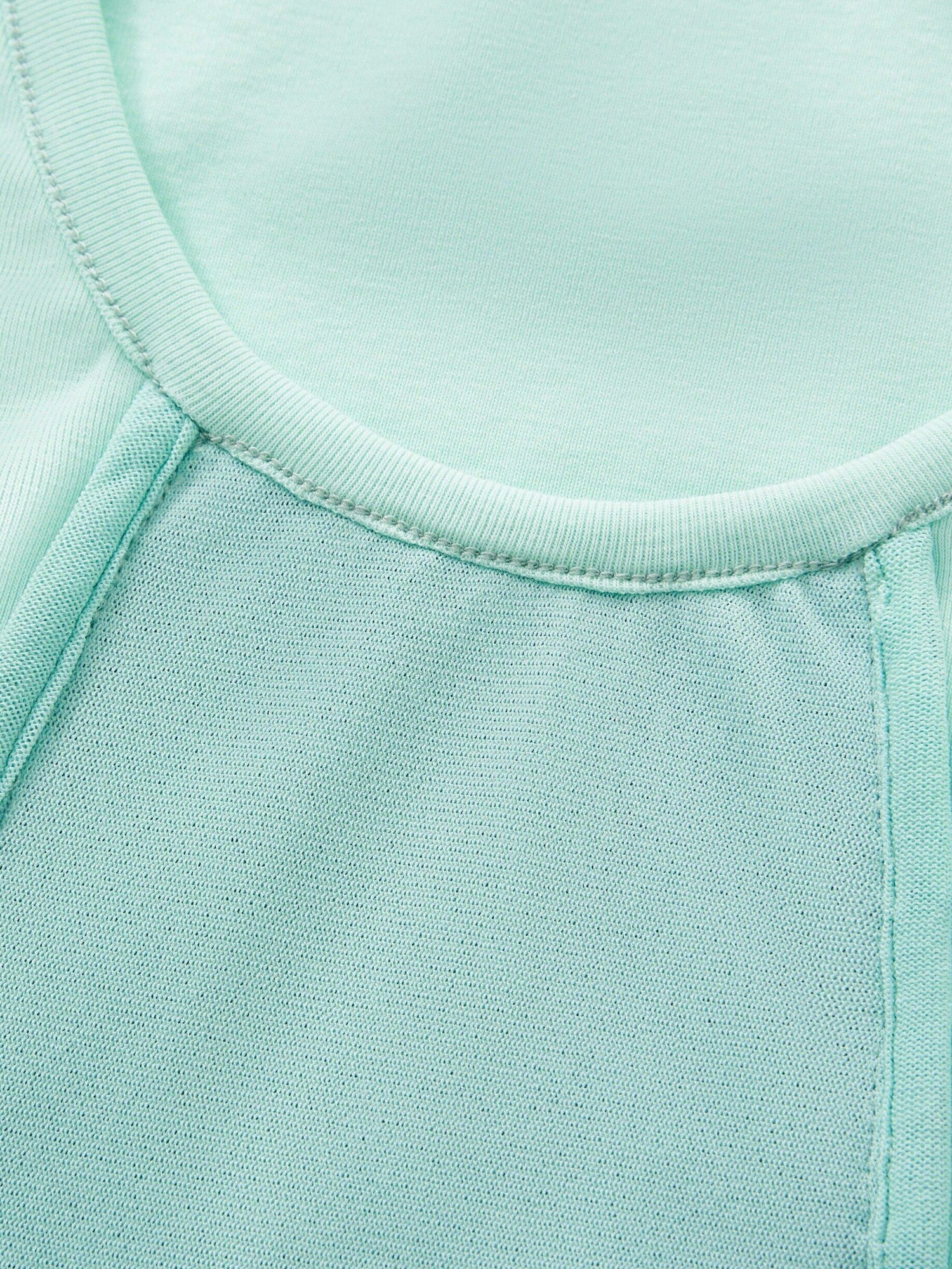 Imdelusion Mint Green Sequin Double Layer Draped Off Shoulder Women's Cotton Halter Tops