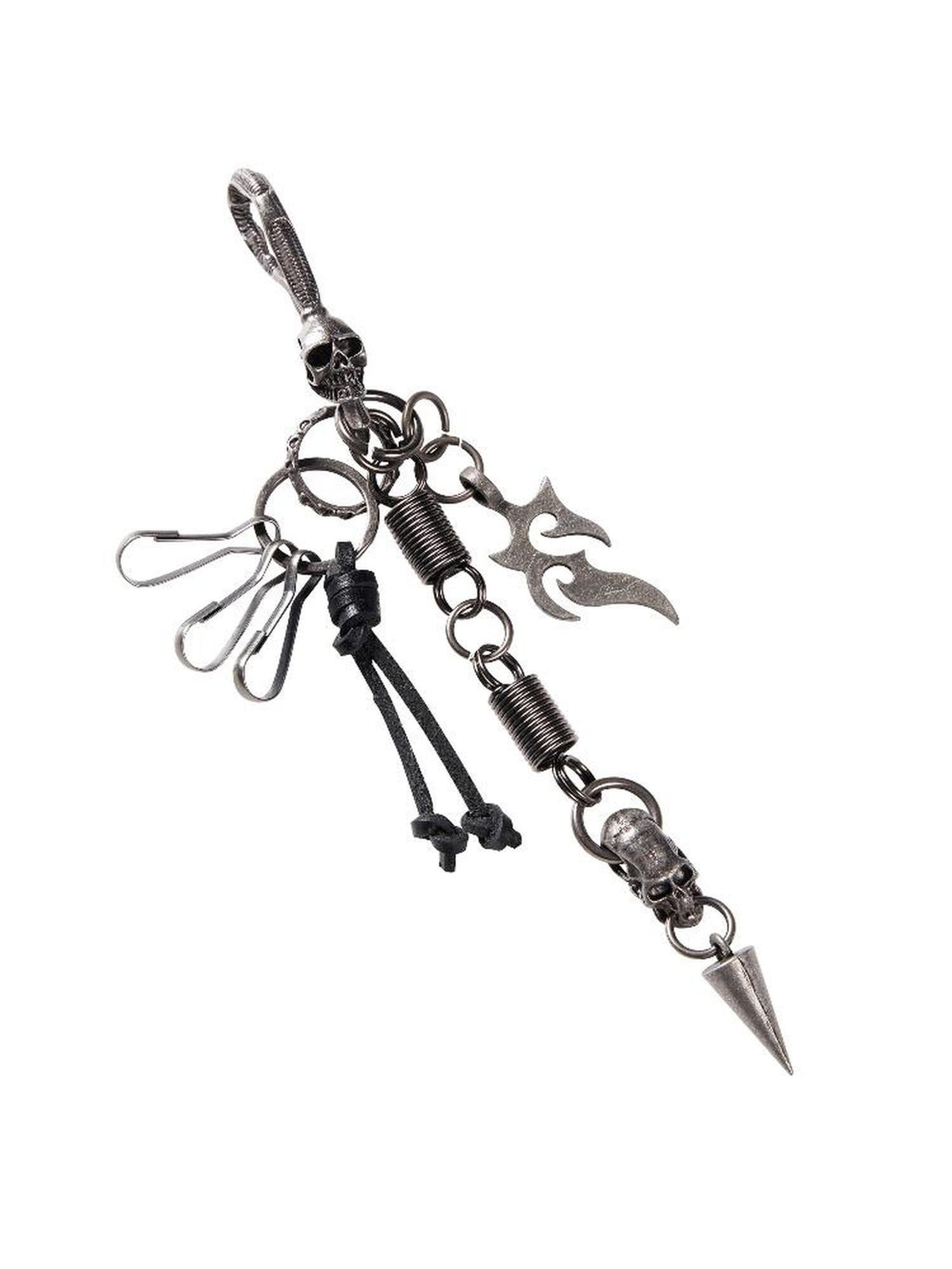 Imdelusion Punk Skull Charm Heavy Craft Washed Women's Keychains