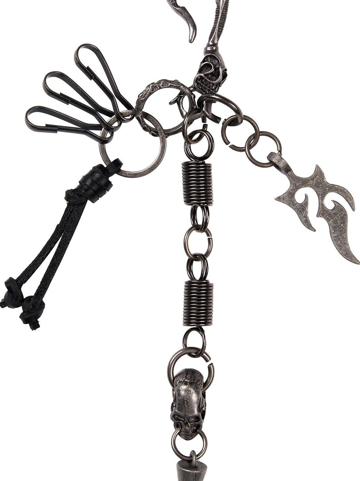 Imdelusion Punk Skull Charm Heavy Craft Washed Women's Keychains