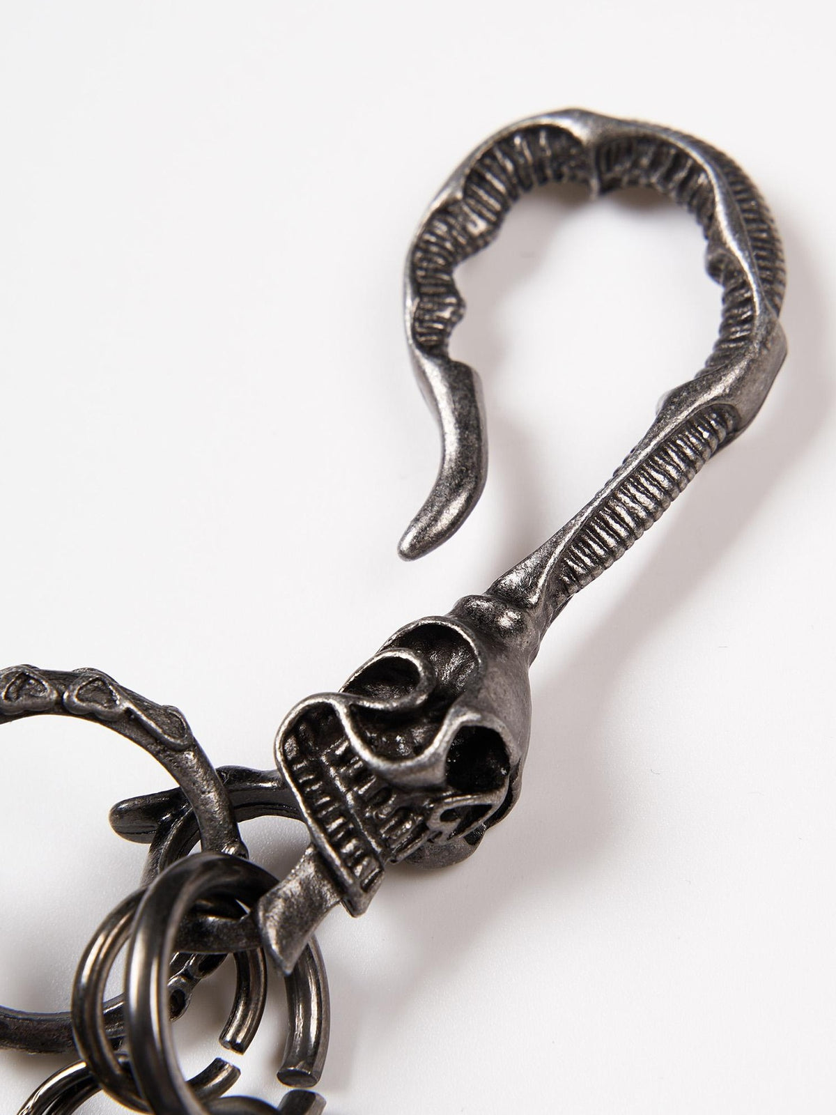 Imdelusion Punk Skull Charm Heavy Craft Washed Women's Keychains