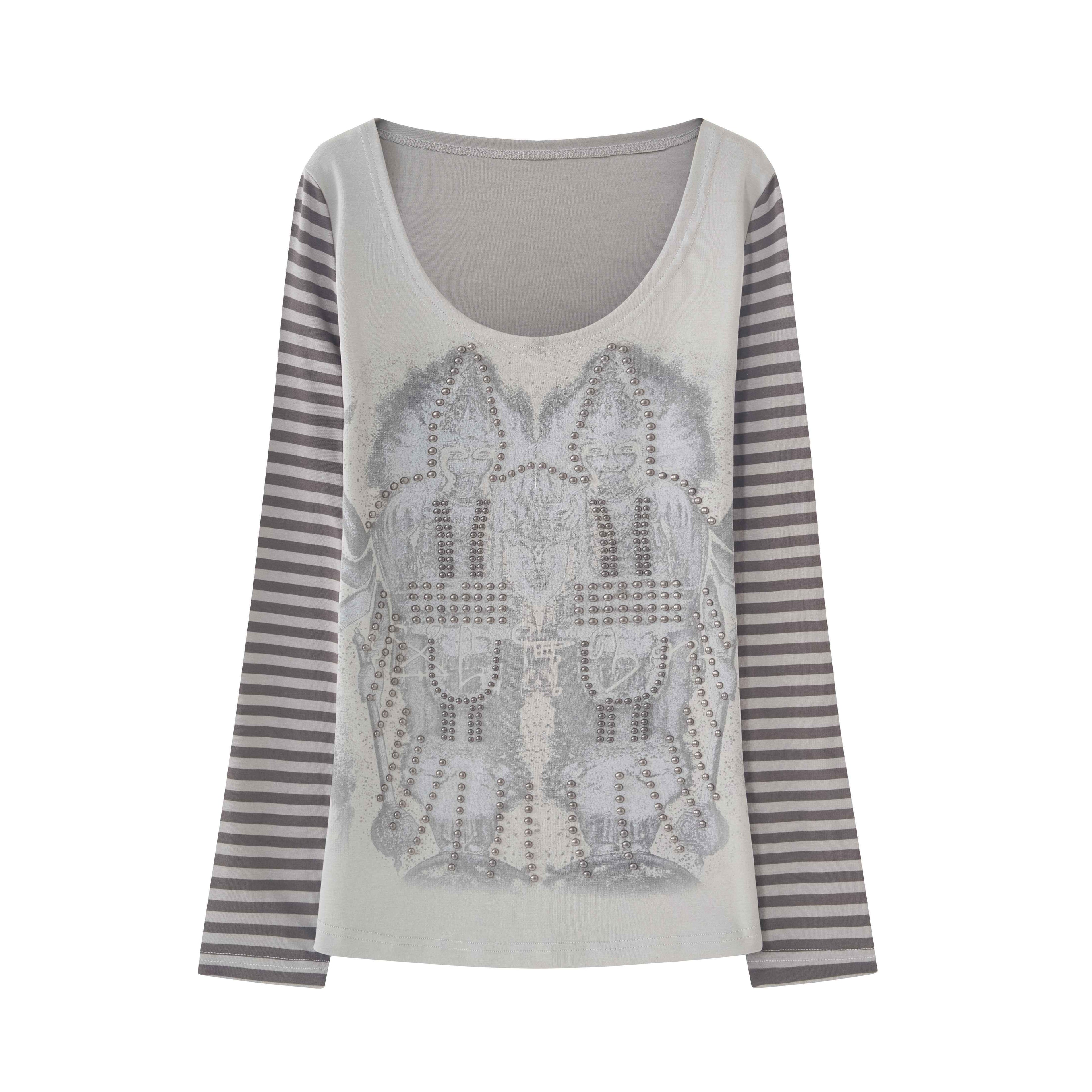 Imdelusion_Rivet_Twin_Print_Striped_Gothic_Punk_Women's_Cotton_Spandex_Long_Sleeve_T-shirts_1042439410292_MISSTT