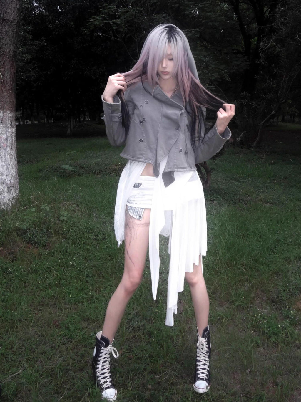Imdelusion Washed Drawstring Cropped Slim Women's 100 Percent Cotton Hoodies
