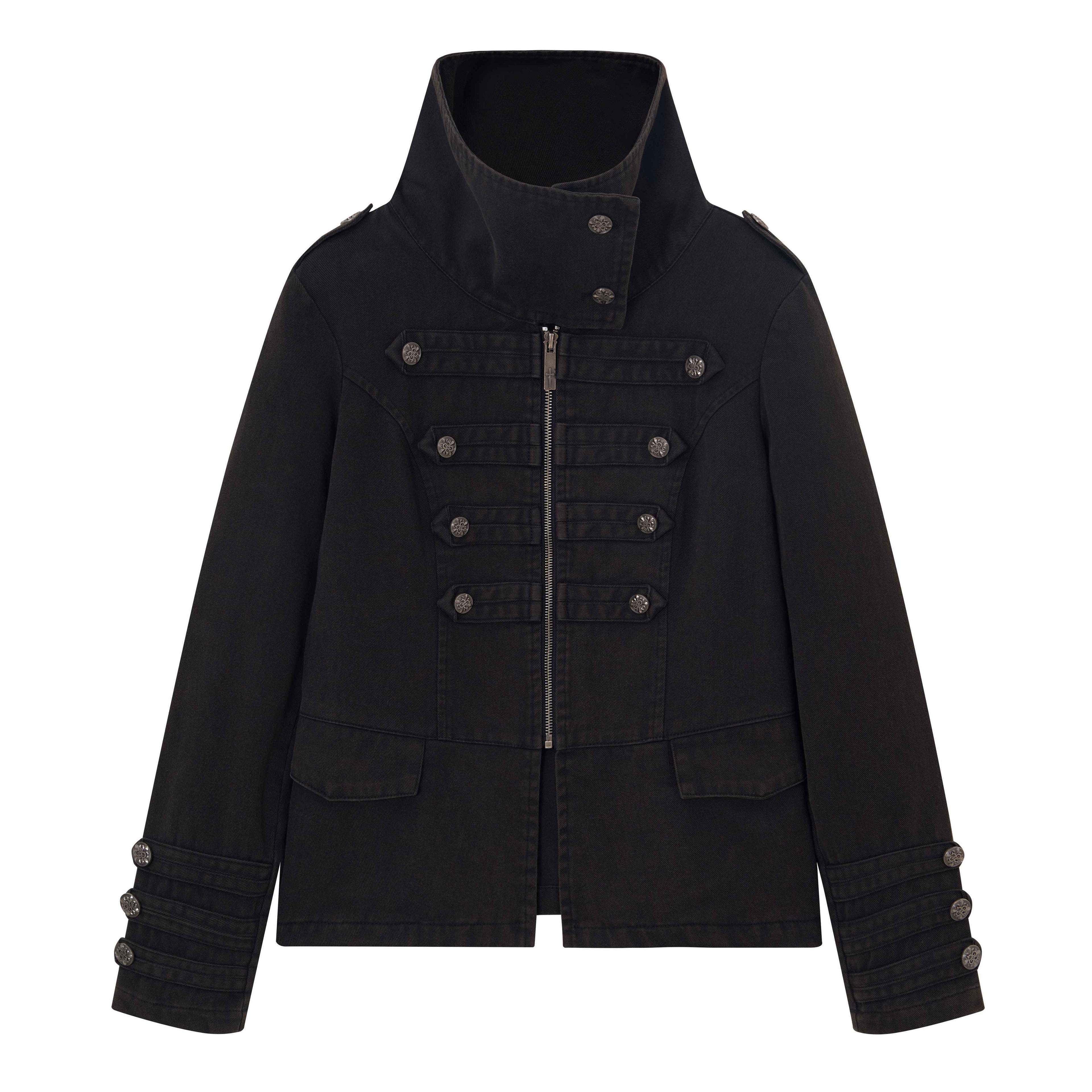 Imdelusion_Washed_Punk_Napoleon_Cowl_Collar_Women's_Cotton_Slim_Heavyweight_Casual_Jackets_981060472288_MISSTT