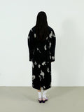 Jnylon studios Dark Tie Dye Punk Quilted Corduroy Women's Maxi Skirts